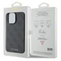 Etui Guess 4G Metal Gold Logo na iPhone 15 Pro - szare