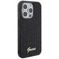 Etui Guess Disco Metal Script na iPhone 15 Pro - czarne