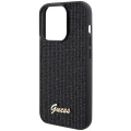 Etui Guess Disco Metal Script na iPhone 15 Pro - czarne