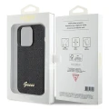 Etui Guess Disco Metal Script na iPhone 15 Pro - czarne