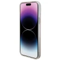 Etui Guess IML Iridescent MagSafe na iPhone 15 Pro - różowe