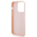 Etui Karl Lagerfeld 3D Rubber Glitter Logo na iPhone 15 Pro - różowe