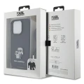 Etui Karl Lagerfeld Crossbody Saffiano Metal Pin Karl&Choupette na iPhone 15 Pro - czarne