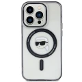 Etui Karl Lagerfeld IML Karl's Head MagSafe na iPhone 15 Pro - przezroczyste