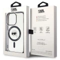 Etui Karl Lagerfeld IML Karl's Head MagSafe na iPhone 15 Pro - przezroczyste