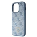 Etui Guess Crossbody 4G Metal Logo do iPhone 15 Pro - niebieskie