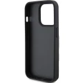 Etui Karl Lagerfeld Saffiano Cardslots and Stand Monogram Ikonik Patch do iPhone 15 Pro - czarne