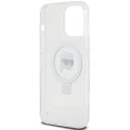 Etui Karl Lagerfeld Ring Stand Karl Head MagSafe do iPhone 15 Pro - białe
