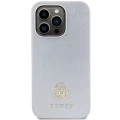 Etui Guess Strass Metal Logo na iPhone 15 Pro - srebrne