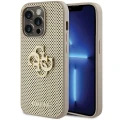 Etui Guess Perforated 4G Glitter na iPhone 15 Pro - złote