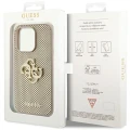 Etui Guess Perforated 4G Glitter na iPhone 15 Pro - złote
