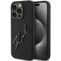 Etui Karl Lagerfeld Silicone Karl Script na iPhone 15 Pro - czarne