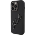 Etui Karl Lagerfeld Silicone Karl Script na iPhone 15 Pro - czarne