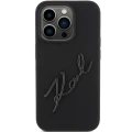 Etui Karl Lagerfeld Silicone Karl Script na iPhone 15 Pro - czarne