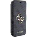 Etui Guess 4G Metal Logo na iPhone 15 Pro - szare