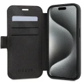 Etui Guess 4G Metal Logo na iPhone 15 Pro - szare