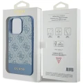 Etui Guess 4G Stripe Collection na iPhone 15 Pro - niebieskie
