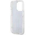 Etui Guess IML 4G Gold Stripe na iPhone 15 Pro - brązowe