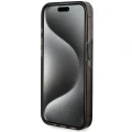 Etui Guess Liquid Glitter Gold Stripes na iPhone 15 Pro - czarne