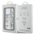 Etui Guess Liquid Glitter Gold Stripes na iPhone 15 Pro - czarne