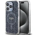 Etui Guess IML GCube MagSafe na iPhone 15 Pro - czarne