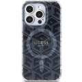 Etui Guess IML GCube MagSafe na iPhone 15 Pro - czarne