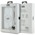 Etui Karl Lagerfeld IML Choupette Head & Cord MagSafe na iPhone 15 Pro - przezroczyste