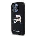 Etui Karl Lagerfeld Silicone Karl&Choupette MagSafe na iPhone 15 Pro - czarne