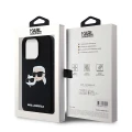 Etui Karl Lagerfeld Silicone Karl&Choupette MagSafe na iPhone 15 Pro - czarne