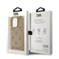 Etui Karl Lagerfeld Magsafe Karl Head na iPhone 15 Pro - beżowe