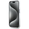 Etui Karl Lagerfeld IML Metal Karl Head MagSafe do iPhone 15 Pro biały