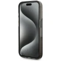 Etui Karl Lagerfeld Liquide Glitter Monogram Gradient na iPhone 15 Pro - czarne