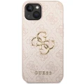 Etui Guess 4G Big Metal Logo na iPhone 15 Plus - różowe