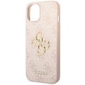 Etui Guess 4G Big Metal Logo na iPhone 15 Plus - różowe