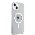 Etui Karl Lagerfeld IML Choupette MagSafe na iPhone 15 Plus - przezroczyste
