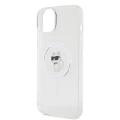 Etui Karl Lagerfeld IML Choupette MagSafe na iPhone 15 Plus - przezroczyste