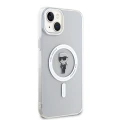 Etui Karl Lagerfeld IML Ikonik MagSafe na iPhone 15 Plus - przezroczyste