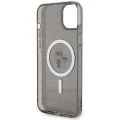 Etui Karl Lagerfeld Karl&Choupette Glitter MagSafe na iPhone 15 Plus - czarne