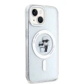 Etui Karl Lagerfeld Karl&Choupette Glitter MagSafe na iPhone 15 Plus - przezroczyste