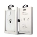 Etui Karl Lagerfeld Karl&Choupette Glitter MagSafe na iPhone 15 Plus - przezroczyste