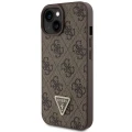 Etui Guess Crossbody 4G Metal Logo do iPhone 15 Plus - brązowe