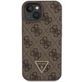 Etui Guess Crossbody 4G Metal Logo do iPhone 15 Plus - brązowe