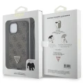 Etui Guess Crossbody 4G Metal Logo do iPhone 15 Plus - brązowe