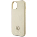 Etui Guess Strass Metal Logo do iPhone 15 Plus - złote