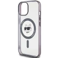 Etui Karl Lagerfeld IML Choupette's Head MagSafe do iPhone 15 Plus - przezroczyste