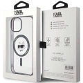 Etui Karl Lagerfeld IML Choupette's Head MagSafe do iPhone 15 Plus - przezroczyste
