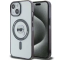 Etui Karl Lagerfeld IML Karl's Head MagSafe do iPhone 15 Plus - przezroczyste