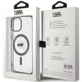 Etui Karl Lagerfeld IML Karl's Head MagSafe do iPhone 15 Plus - przezroczyste