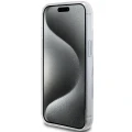 Etui Karl Lagerfeld Ring Stand Choupette Head MagSafe do iPhone 15 Plus - białe