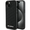 Etui Karl Lagerfeld Quilted K Pattern na iPhone 15 Plus / 14 Plus - czarne
